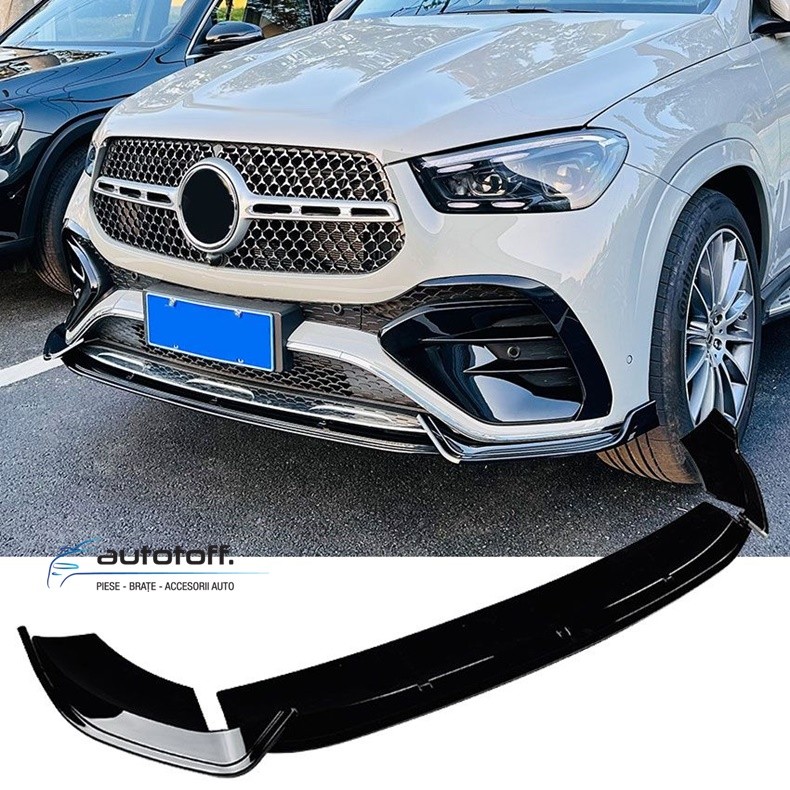 Lip bara fata Mercedes GLE W167 SUV C167 Coupe Facelift (2023+) Black Design