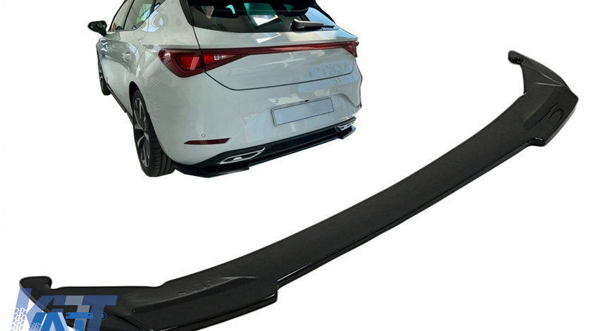 Lip Bara Spate compatibil cu Seat Leon Mk4 FR (2020-up) Negru Lucios