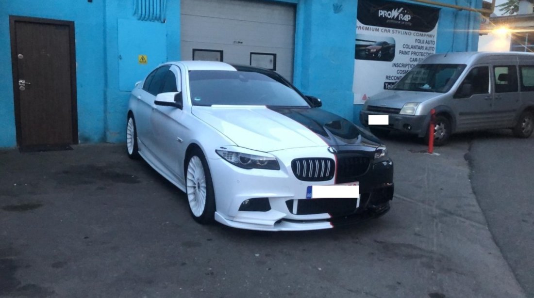 Lip buza prelungire sport bara fata BMW F10 F11 Hamann pt bara pachet M tech v2