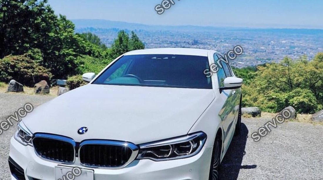 Lip splitter bara fata BMW Seria 5 G30 G31 Hamann pt M pachet 2016-2019 v1