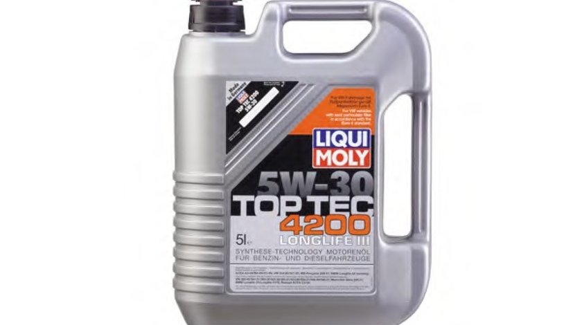 LIQUI MOLY TOP TEC 4200 5W-30- VW 504 00/507 00 (3707)- 5 L LIQUI MOLY 3707 <br>