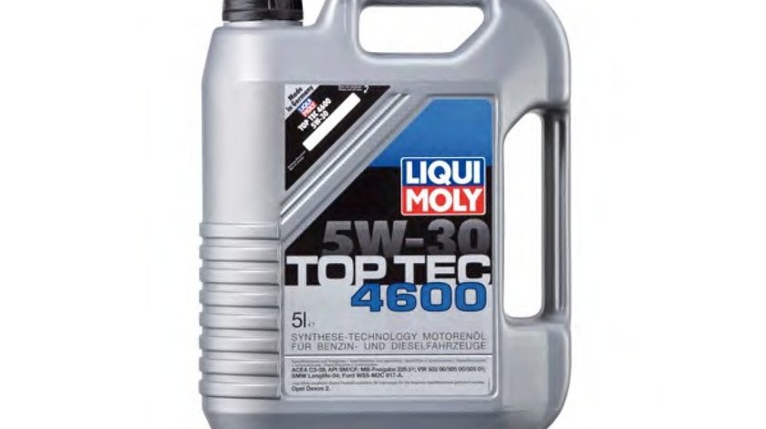 LIQUI MOLY TOP TEC 4600 5W-30- API SM/CF;OPEL DEXOS2- 5 L LIQUI MOLY 3756 <br>