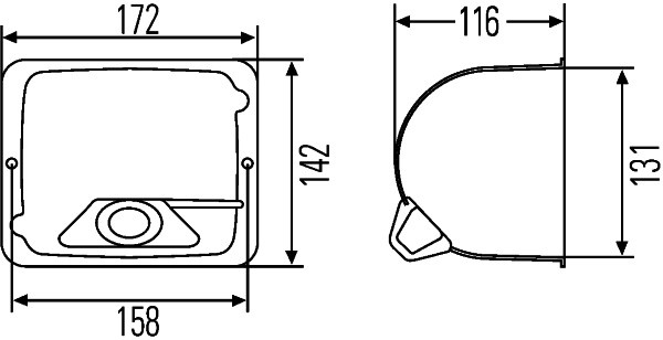 Locas far stanga (9BG127426001 HELLA) FENDT,MERCEDES-BENZ