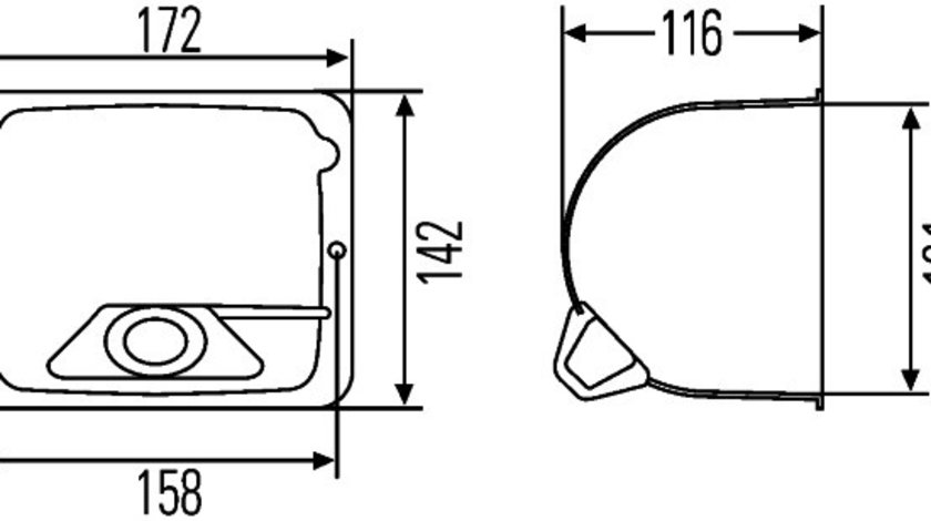 Locas far stanga (9BG127426001 HELLA) FENDT,MERCEDES-BENZ