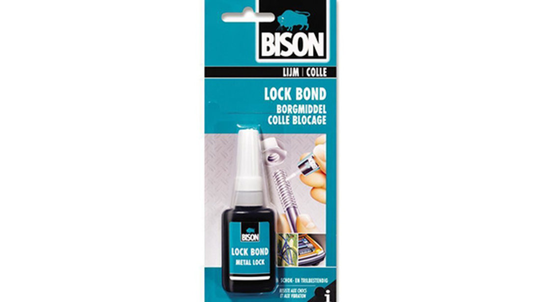 Lock Bond - Adeziv Pentru Blocarea Ansamblelor Filetate 10ml Bison 400034