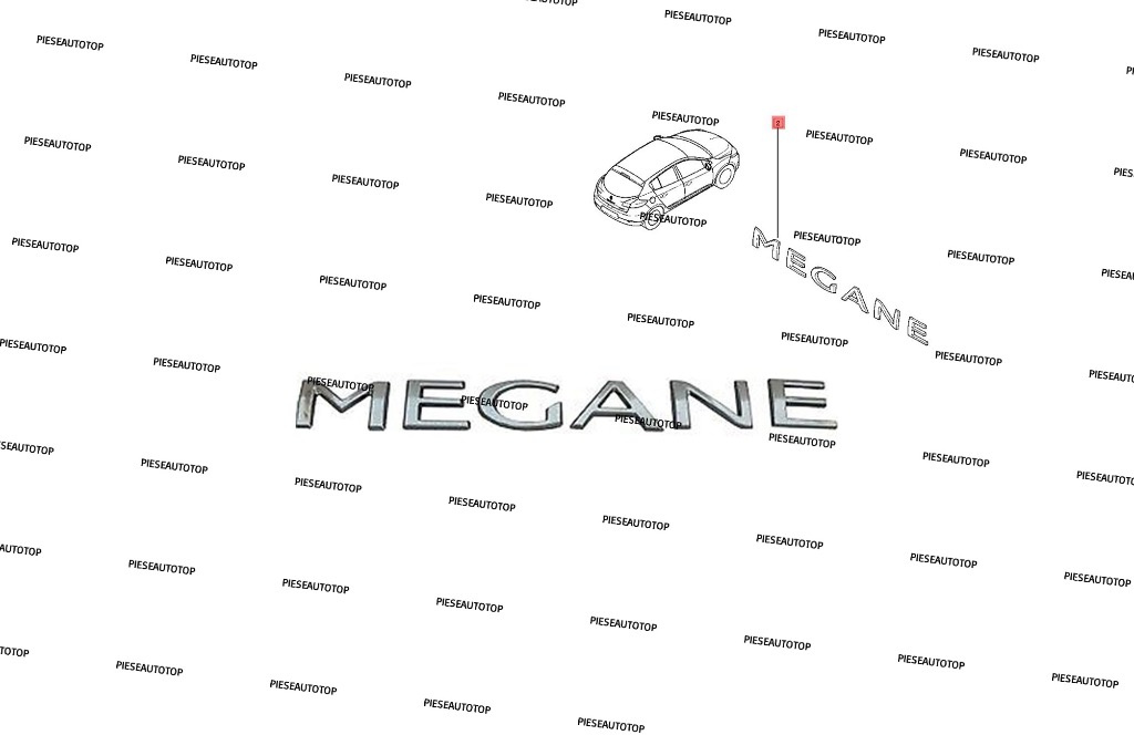 Logo Renault Megane 3 2008-2015 NOUA 908897337R
