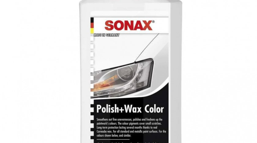 Lotiune polish alb SONAX Polish & Wax NanoPro 500 ml SO296000 piesa NOUA