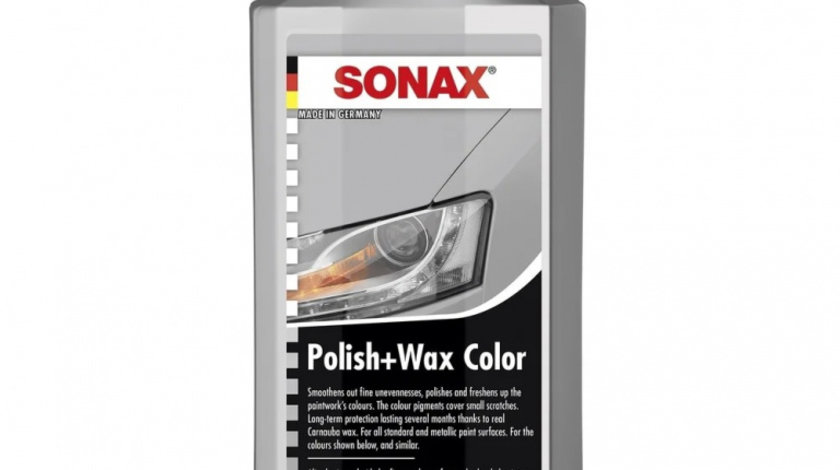 Lotiune polish argintiu SONAX Polish & Wax NanoPro 500 ml SO296300 piesa NOUA