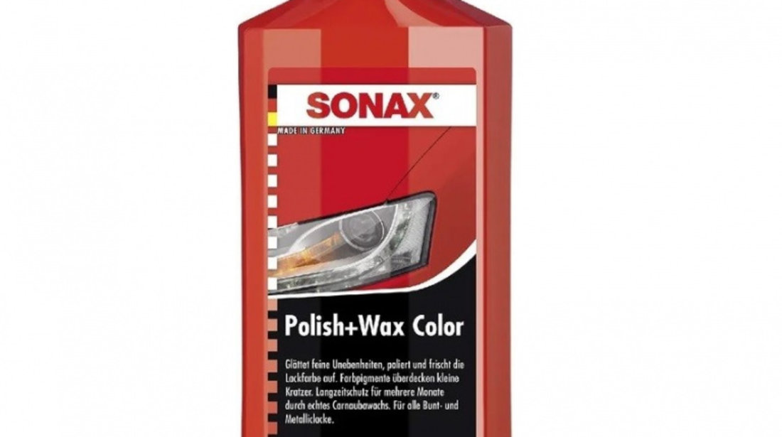 Lotiune polish rosu SONAX Polish & Wax NanoPro 500 ml SO296400 piesa NOUA