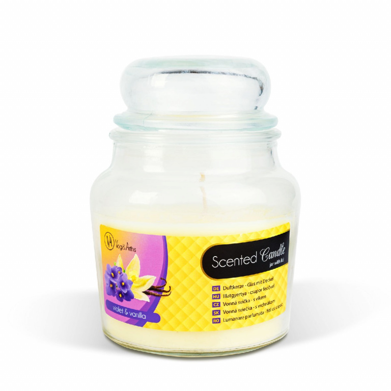 Lumânare Parfumată Borcan Cu Capac Vog &amp; Arths Violet &amp; Vanilla 310G 58805C