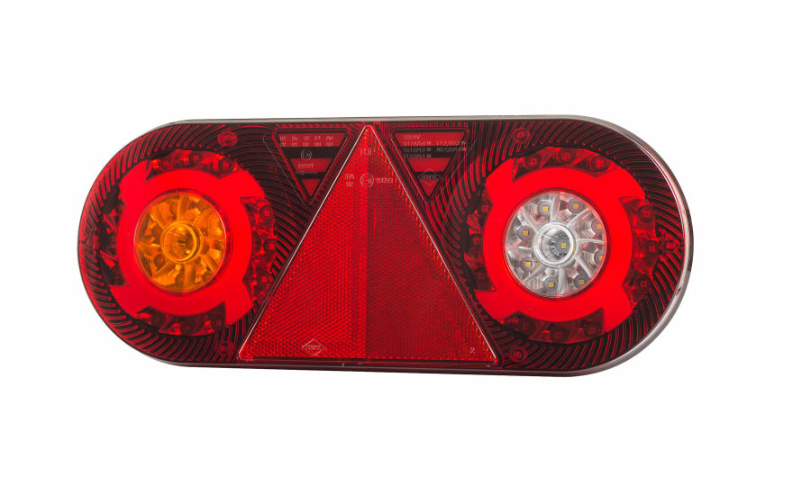 Lumină Spate Combinată Cu Reflector Triunghiular Hor 105, Stella, Led 12/24 V, StÂnga (6 Funcții, Cablu Rotund 6x0,5 Mm2, Lungime 2 M) Amio LZD 2550