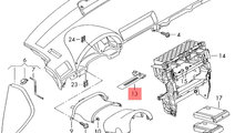 Lumina ambientala consola centrala Audi A4 B6 Brea...