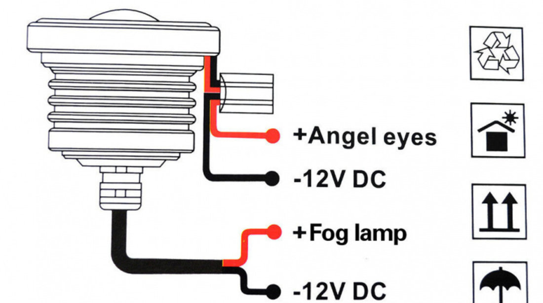 Lumina Ceata Angel Eye 3.5&quot; 7000K 1200LM IP65