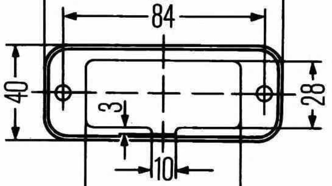 Lumina de delimitare DAF 65 HELLA 2PF 961 167-021