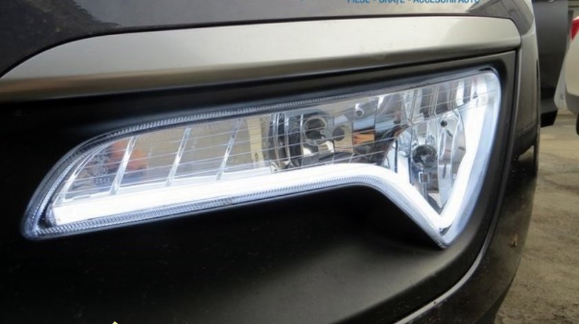 Lumini de zi cu LED-uri 2x 60cm- lumina uniforma DRL + semnalizare