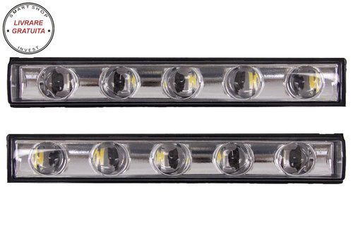 Lumini de zi dedicate LED DRL Crom Mercedes G-class W463 (1989-Up) G65 Design- livrare gratuita