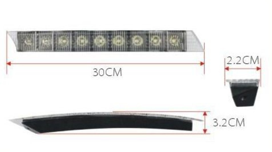 Lumini De Zi DRL 9 Led 0.6W 467505