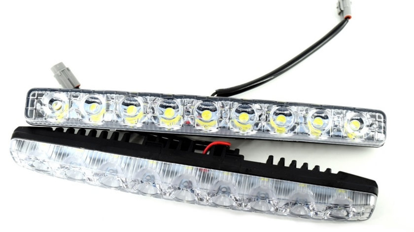 Lumini De Zi DRL COB P9S Lumina Alba 12V 050917-25