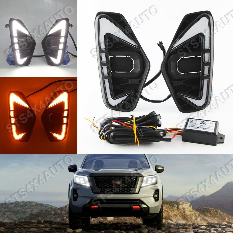 LUMINI DE ZI DRL CU DYNAMIC SEMNALIZARE NISSAN NAVARA NP300 D23 2021-2022 [V3]