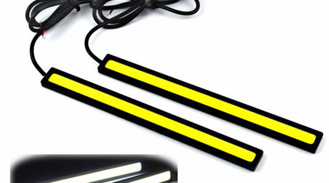 LUMINI DE ZI DRL cu led COB auto Logan Golf Passat Ford VW Audi BMW Opel IEFTINE