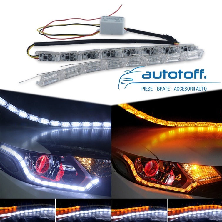 Lumini de zi DRL cu semnal dinamic - universal