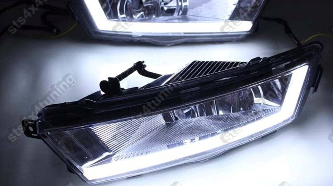 LUMINI DE ZI DRL CU SEMNALIZARE LED BAR SKODA RAPID 2014-2016 [V1]