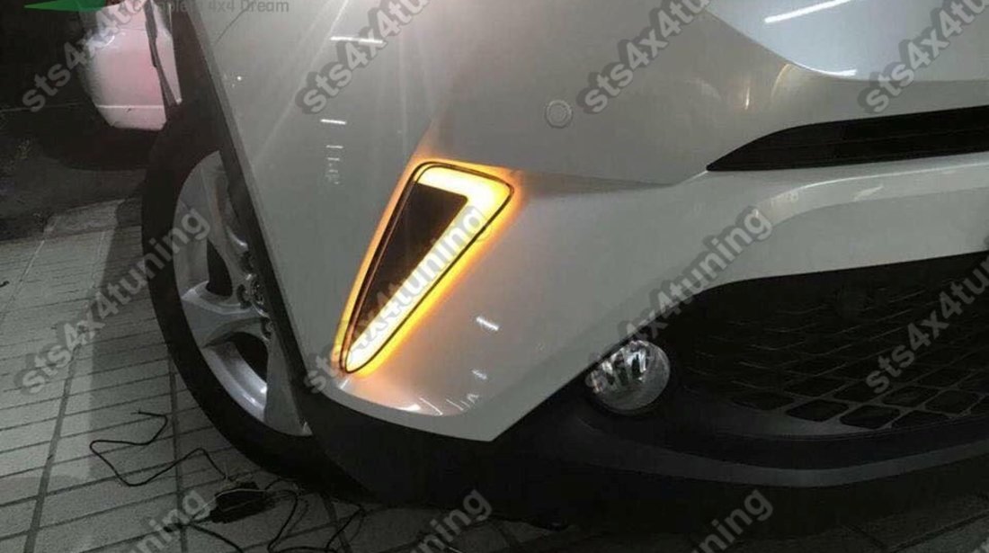 LUMINI DE ZI DRL CU SEMNALIZARE LED BAR TOYOTA CHR 2017-2018 [V1]