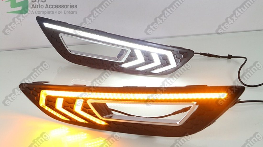 LUMINI DE ZI DRL CU SEMNALIZARE LED FORD FOCUS 2015-2018 [V2]