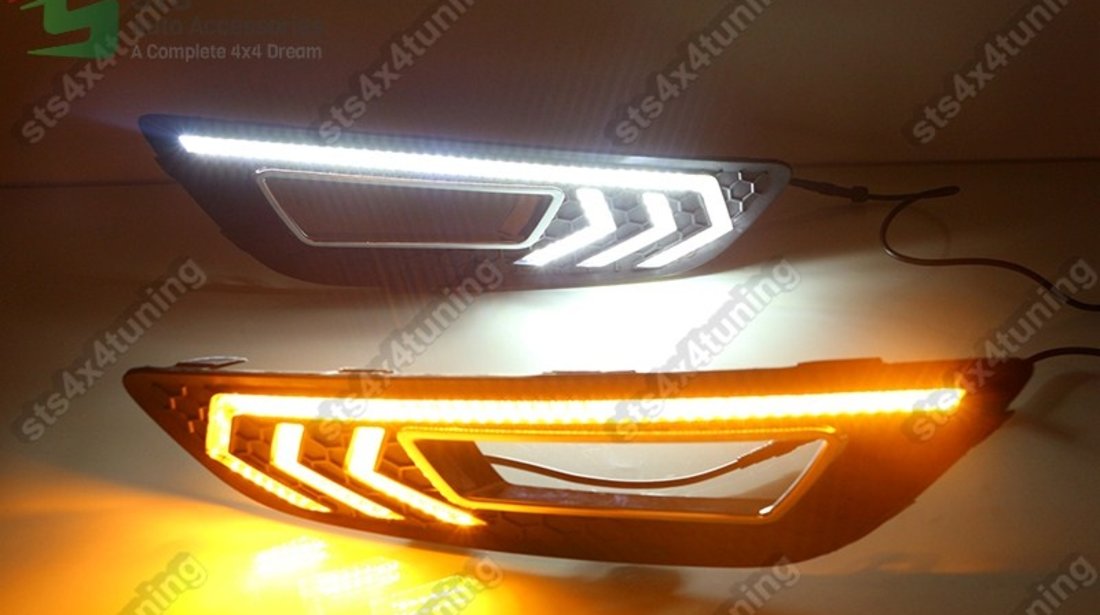 LUMINI DE ZI DRL CU SEMNALIZARE LED FORD FOCUS 2015-2018 [V2]