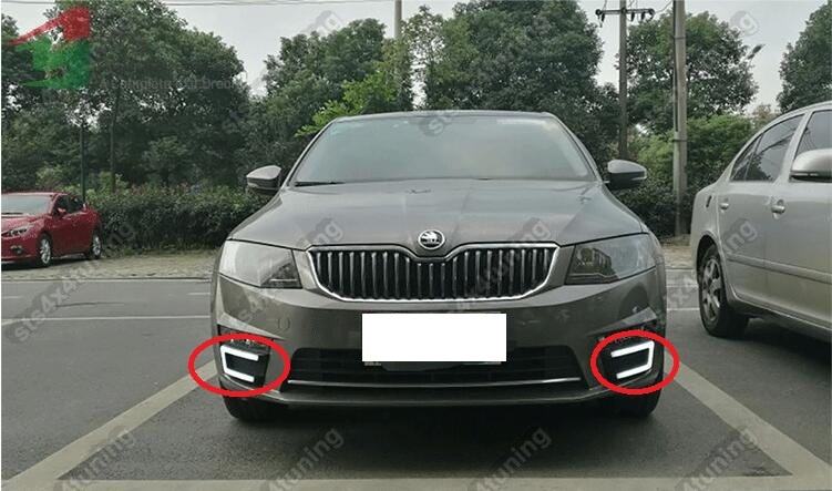 LUMINI DE ZI DRL CU SEMNALIZARE LED SKODA OCTAVIA VRS 2016-2018 [V1]