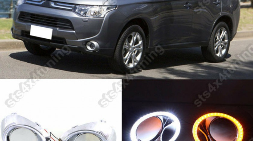 LUMINI DE ZI DRL CU SEMNALIZARE MITSUBISHI OUTLANDER 2013-2015 [V1]