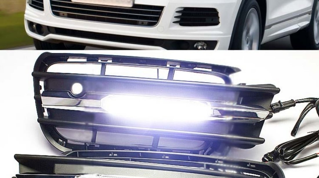 Lumini de zi DRL TFL VW Touareg 2011 cu led