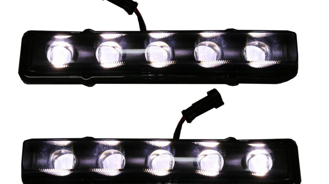 Lumini de zi LED DRL compatibile cu Mercedes G-Class W463 (89-12)