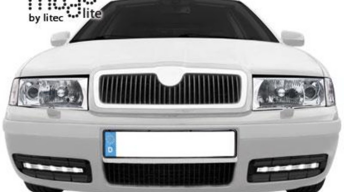 Lumini de zi Skoda octavia 1 complete cu grile si fire