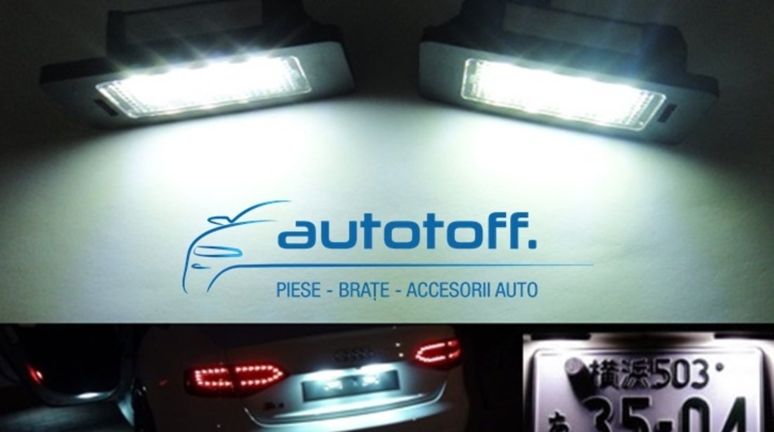Lumini LED numar inmatriculare AUDI A4 8E (2001-2004)