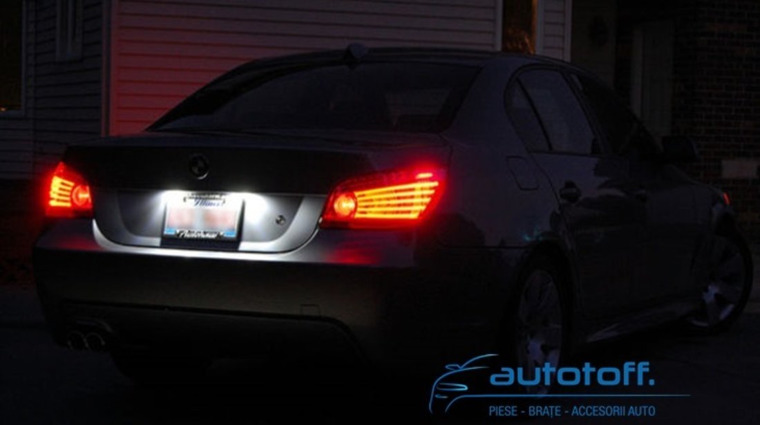 Lumini LED placute inmatriculare BMW E90