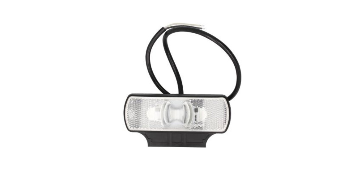 Lumini marcaj spate stanga/dreapta alb, LED, inaltime 44; latime 122; adancime 16, lungime furtun 500, 12/24V cu reflector cod intern: CI7192CC