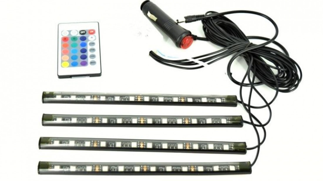 Lumini UnderCar LED - RGB pentru interior sau exterior cu telecomanda - 22cm AVX-080817-21