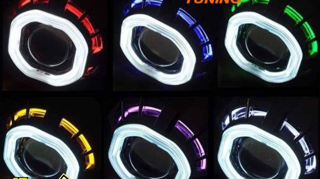 Lupe Bi xenon cu Angel Eyes Led - 400 lei setul