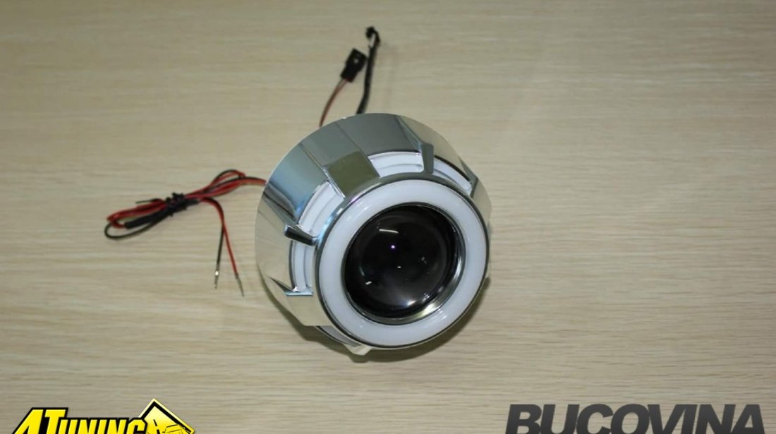 Lupe Bi Xenon cu Angel Eyes LED COB - 400 lei