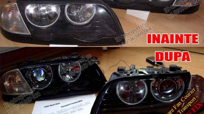 LUPE BIXENON BMW E46 CU ORNAMENTE