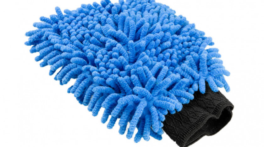 Mănușă De Spălat Din Microfibră De Chenille Cu Plasă Amio T9868