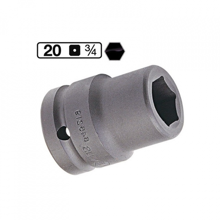 MA-645222 Tubulara de impact scurta de 22 mm 3/4