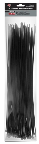 MA Professional Set 100 Buc Colier Plastic 4,8X500MM Negru 20-H19