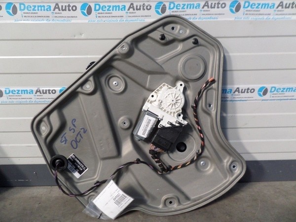 Macara cu motoras stanga spate 1Z0839655F, Skoda Octavia, 2004-2013 (id.110747)