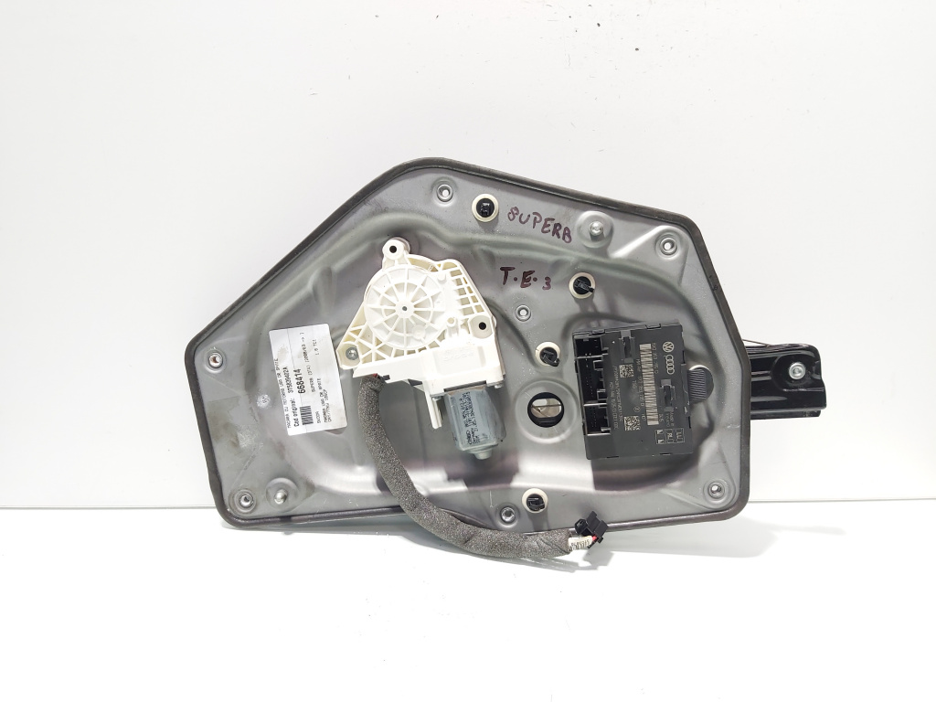 Macara cu motoras usa dreapta spate, cod 3T5839402A, Skoda Superb II (3T4) (id:668414)