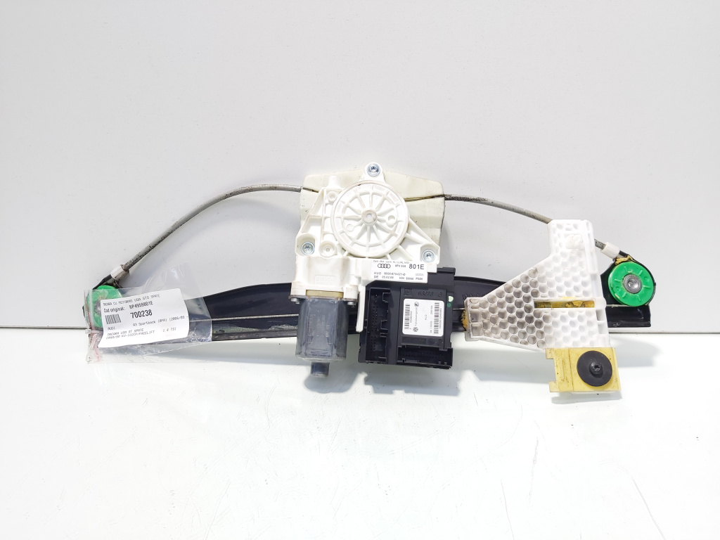 Macara cu motoras usa stanga spate, cod 8P4959801E, Audi A3 Sportback (8PA) (id:700238)