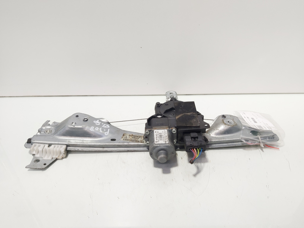 Macara cu motoras usa stanga spate, cod 9659826780, 9659834880, Peugeot 308 (id:684039)