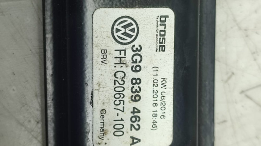 Macara dreapta spate 3G9839462 Volkswagen VW Passat B8 [2014 - 2020] 2.0 tdi CRLB