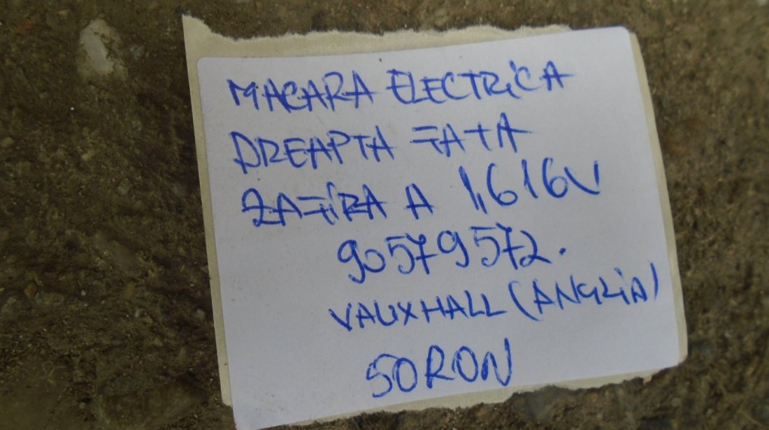 Macara electrica dr fata opel zafira a 1.6 16valve vauxhall [anglia] cod 90579572